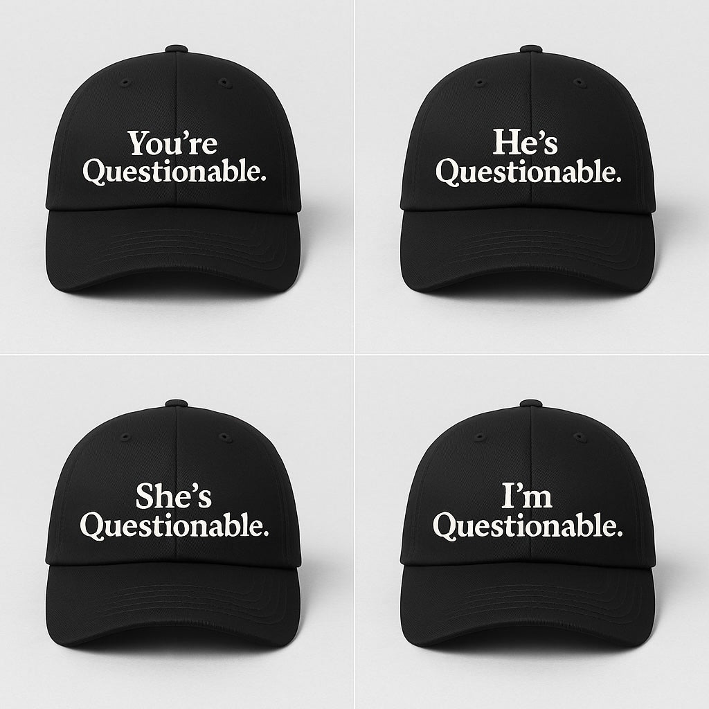 The "It's Questionable" Hat Collection